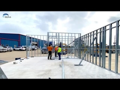 Rumah Prefab 2 Kamar Tidur Dengan Sistem Pendingin Udara Sentral Dan Kabinet 2PAC dengan Meja Batu