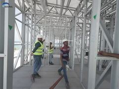 Kerangka Baja Ringan Rumah Prefabrikasi Kebun Studio Desain Modern Rumah Kecil