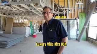 Rumah prefab AS panel rumah kit villa mewah rumah prefab